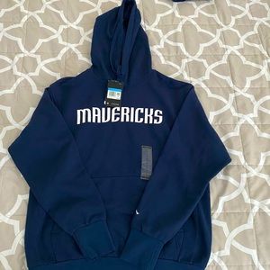 Brand New Nike Mavericks Hoodie in Navy Blue-Size Medium